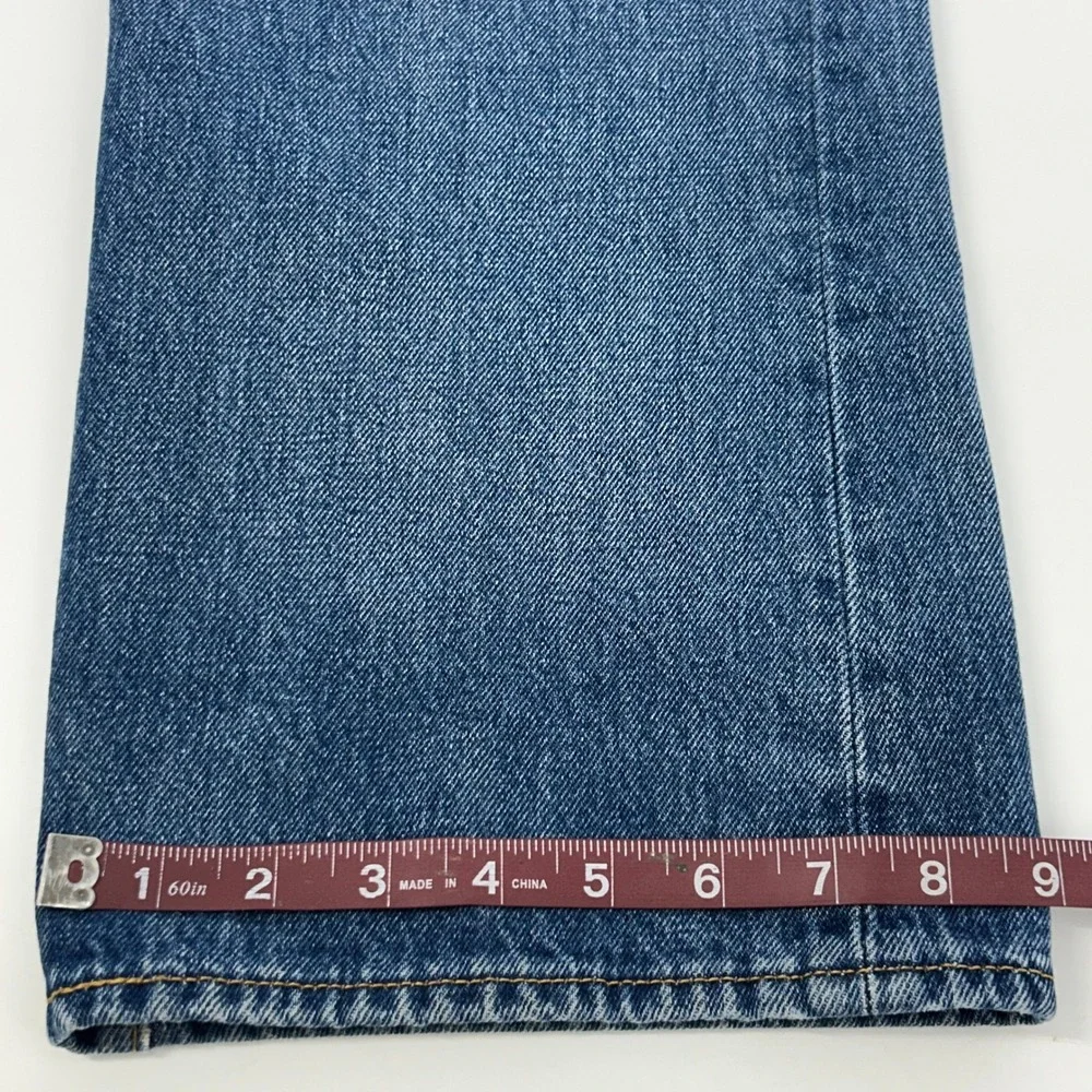Levis 501 150th Anniversary Jeans Men's 36x34 Blue Distressed Straight Leg Denim
